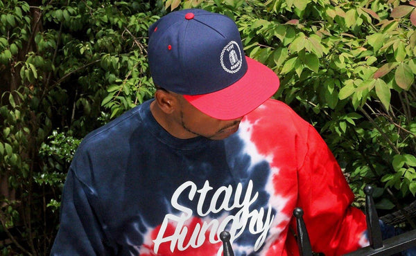 The Logo Snapback 2tone - Navy Blue/Red - Stay Hungry Cloth