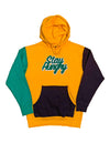 Custom Colorblock Hood - Green - Stay Hungry Cloth