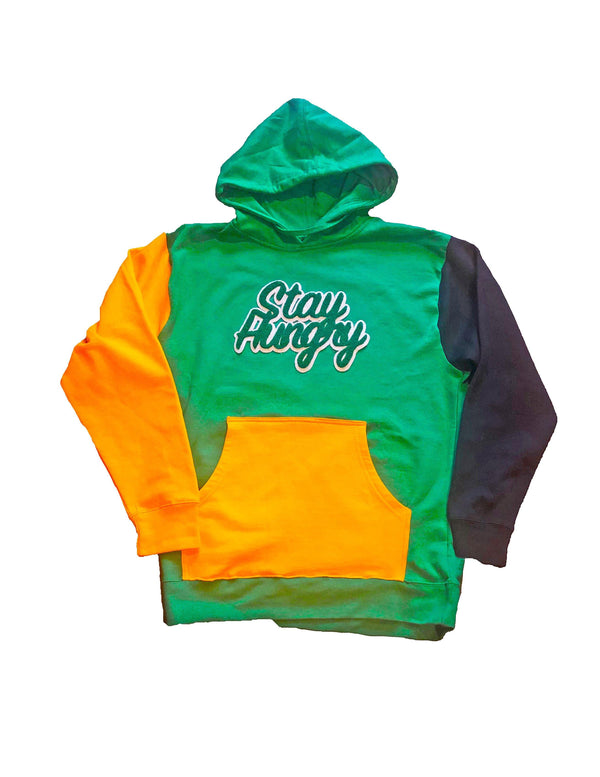 Custom Colorblock Hood - Green - Stay Hungry Cloth