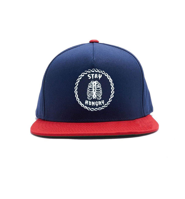 The Logo Snapback 2tone - Navy Blue/Red - Stay Hungry Cloth